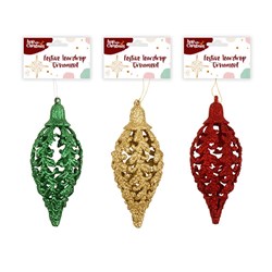 Decoration Xmas Ornaments Teardrop 16x6x6cm