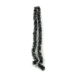 Tinsel Xmas Garland w White Tips 2m