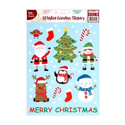 Stickers Window Xmas 9pk 42x28.5cm