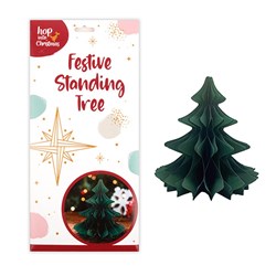 Decoration Xmas Tree Honeycomb Green Lantern 31.5cm