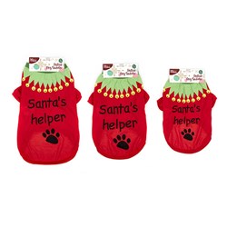Dog Xmas Sweater Red Asst Size S30/M35/L40cm