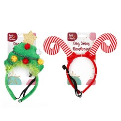 Dog Xmas Headband Asst Design
