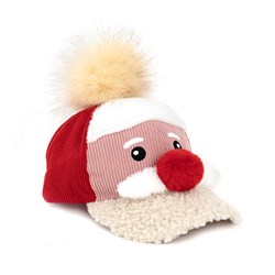 Xmas Cap Sherpa Medium Santa Face