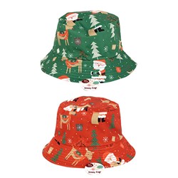 Xmas Bucket Hat 2 Asst Cols