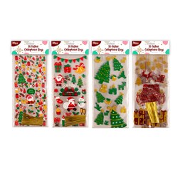 Candy Bag Xmas 16pk 13x27cm Asst Designs