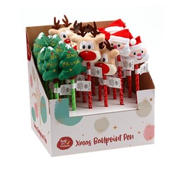 Xmas Ballpoint Pen 3 Asst