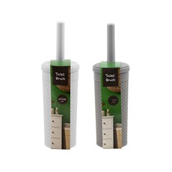 PP Toilet Brush w Holder Asst Cols