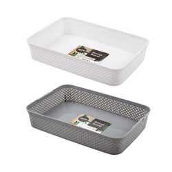 PP Basket Asst Cols 35.3x24.4x6.5cm