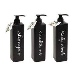Soap Pump Dispenser Black 1L/1000mL