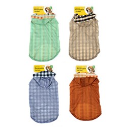 Dog Jacket Lightweight Medium Reversible 4 Asstd Colours