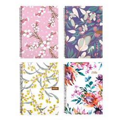 Notebook Card Cover Printed Spiral Australia 4Ast A4 120pg