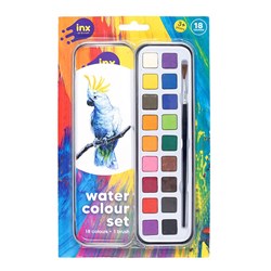 Art Set Watercolour in Metal Tin 18 Colours