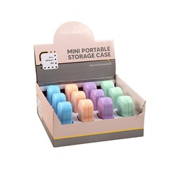 Portable Mini Carry Storage Case 4 Asst Cols