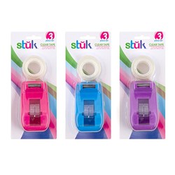 Dispenser w 2 Rolls Of Tape Clear 18mm x 18M