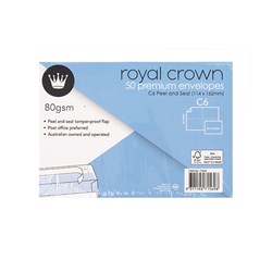 Envelope Wht Wallet P&S 80gsm C6 50Pk P7.6 FSC Mix Credit