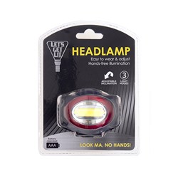 Torch Headlight COB Asst Cols