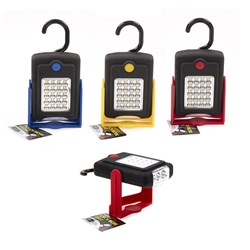Torch Work Light w Hanger/Holder Asst Cols