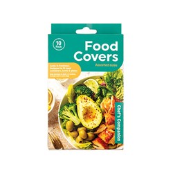 Food Cover Plastic Clear 10pk 4 Asstd Sizes