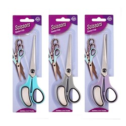 Scissors Rubber Grip 175mm 3 Asstd Cols