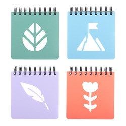 Notebook Basic PP Diecut 12x12cm 400pg