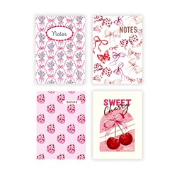 Notebook Soft Cover Printed A6 4Ast P7.1 FSC Mix Credit