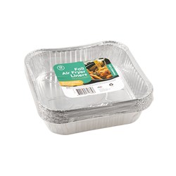 Liners Square Air Fryer Foil 10pk 17.5x17.5x4.6cm