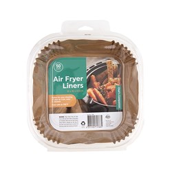 Liners Square Air Fryer 50pk 16x16x4.5cm