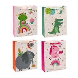 Gift Bag 210gsm Animal w Euro Hook L 260x320x100mm