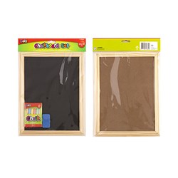Chalkboard Wooden Frame 230x300mm w Accessories in SRT