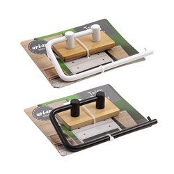 Toilet Paper Holder Adhesive 10x15.5x3.5cm 2 Asst Cols