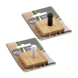 Hook Wall 4.5x3.5cm 2 Asst w 3M Glue Pad