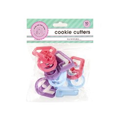 Cookie Pastry Cutters Numbers Plastic 10pk