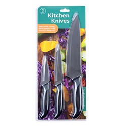 Kitchen Knives 3Pk Chef's, Universal, Paring