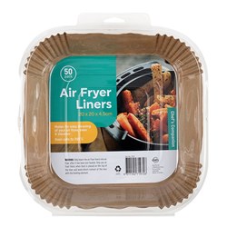 Liners Square Air Fryer 50pk 20x20x4.5cm
