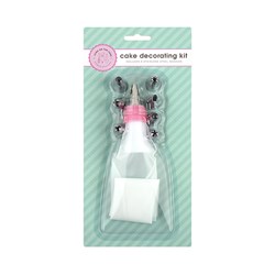 Cake Decorating Kit w S/Steel Nozzles Set of 8