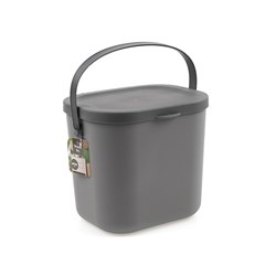 Waste Bin Swing w Flip Top Lid 6L 20x22cm