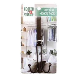 Hook Over The Door 2 Prong Iron 17x5cm