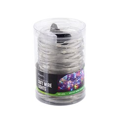 Light String 9.9m PVC Soft Wire 100L Multicolour 8F Solar