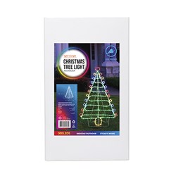 Merry Christmas Rope Light 276L M/Colour 100x45cm LV