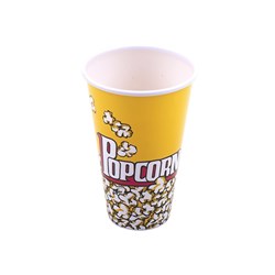 Popcorn Holder Plastic Round 11.9x17.7cm