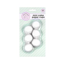 Cake Paper Cups Mini 120pk White