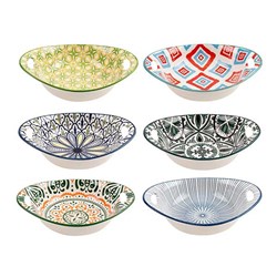 Ceramic Bowl Serving Dish 18x13x4cm 6 Designs
