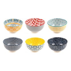 Ceramic Bowl 11.5x11.5x6cm 6 Designs