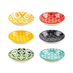 Ceramic Bowl 9.5x9.5x2.5cm 6 Designs