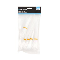 Cable Ties Clear 300Pc Asst Sizes