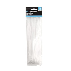 Cable Ties Clear 50Pk 200x4.8mm