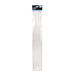 Cable Ties Clear 15Pk Wide 480x7.6mm