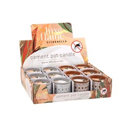 Candle Citronella in Cement Pot 8.8x8.2cm 15hrs