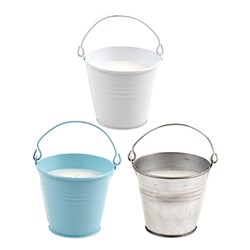 Candle Citronella in Metal Pot 8.2x7.2cm 10hrs