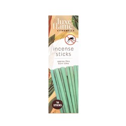 Candle Citronella Incense Sticks 16pk 30cm 2hrs